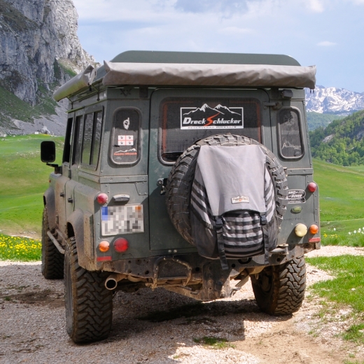 Dreckschlucker Reserverad Rucksack &quote;Schiefer grau&quote;